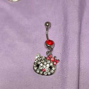 Hello kitty belly ring